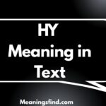 HY Meaning in Text