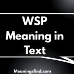 WSP Meaning in Text