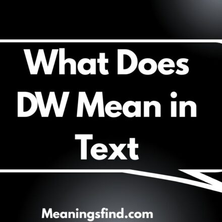 What Does DW Mean in Text
