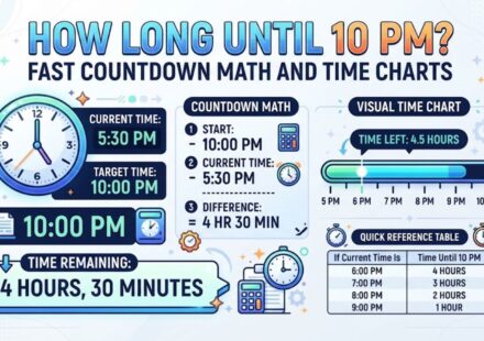 How Long Until 10 PM? Fast Countdown Math and Time Charts