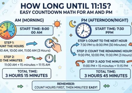 How Long Until 11:15? Easy Countdown Math for AM and PM