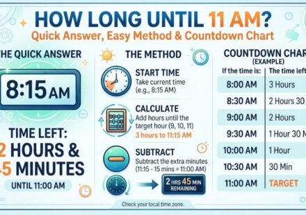 How Long Until 11 AM? Quick Answer, Easy Method & Countdown Chart