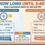 How Long Until 3:45? Easy Countdown Math for AM and PM