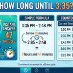 How Long Until 3:35? Instant Answer, Simple Formula & Countdown Tables