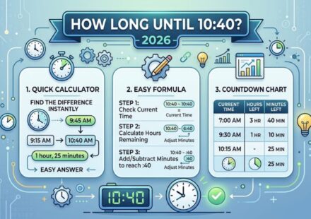 How Long Until 10:40? Quick Calculator, Easy Formula & Countdown Chart (2026)