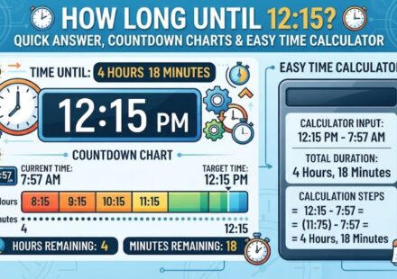 How Long Until 12:15? Quick Answer, Countdown Charts & Easy Time Calculator