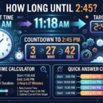 How Long Until 2:45? Quick Answer, Countdown Charts & Easy Time Calculator