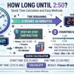 How Long Until 2:50? Quick Time Calculator and Easy Methods
