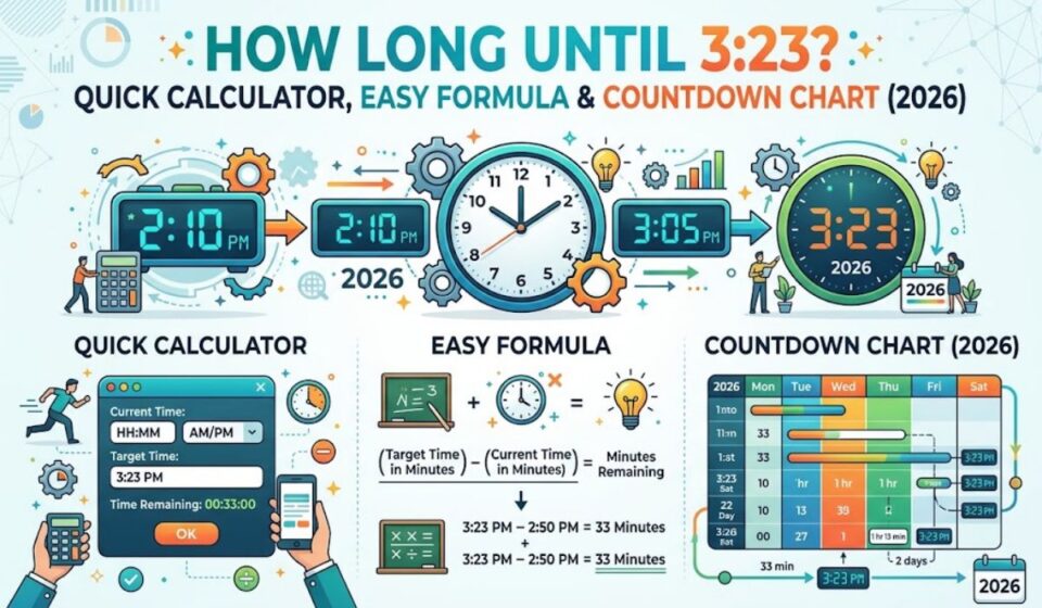 How Long Until 3:23? Quick Calculator, Easy Formula & Countdown Chart (2026)