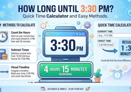 How Long Until 3:30 PM? Quick Time Calculator and Easy Methods
