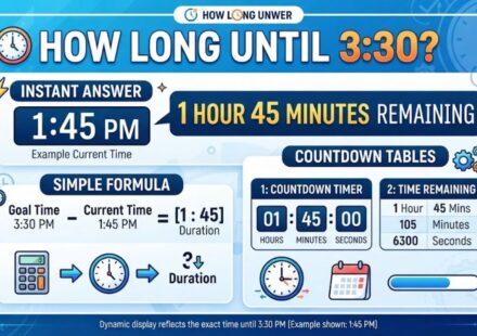 How Long Until 3:30? Instant Answer, Simple Formula & Countdown Tables