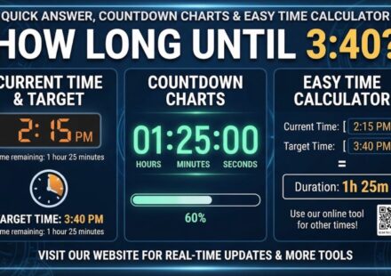How Long Until 3:40? Quick Answer, Countdown Charts & Easy Time Calculator