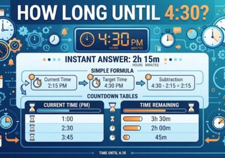 How Long Until 4:30? Instant Answer, Simple Formula & Countdown Tables