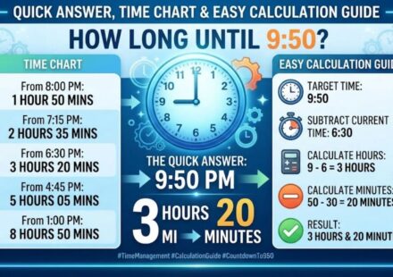 How Long Until 9:50? Quick Answer, Time Chart & Easy Calculation Guide