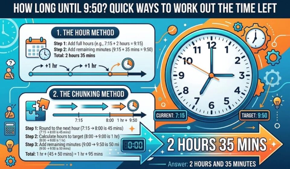 How Long Until 9:50? Quick Ways to Work Out the Time Left